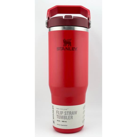 STANLEY The IceFlow™ Flip Straw Tumbler | 30 OZ | CHILI RED - Picture 1 of 5